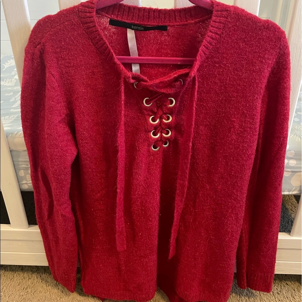 Kenzie red medium sweater
